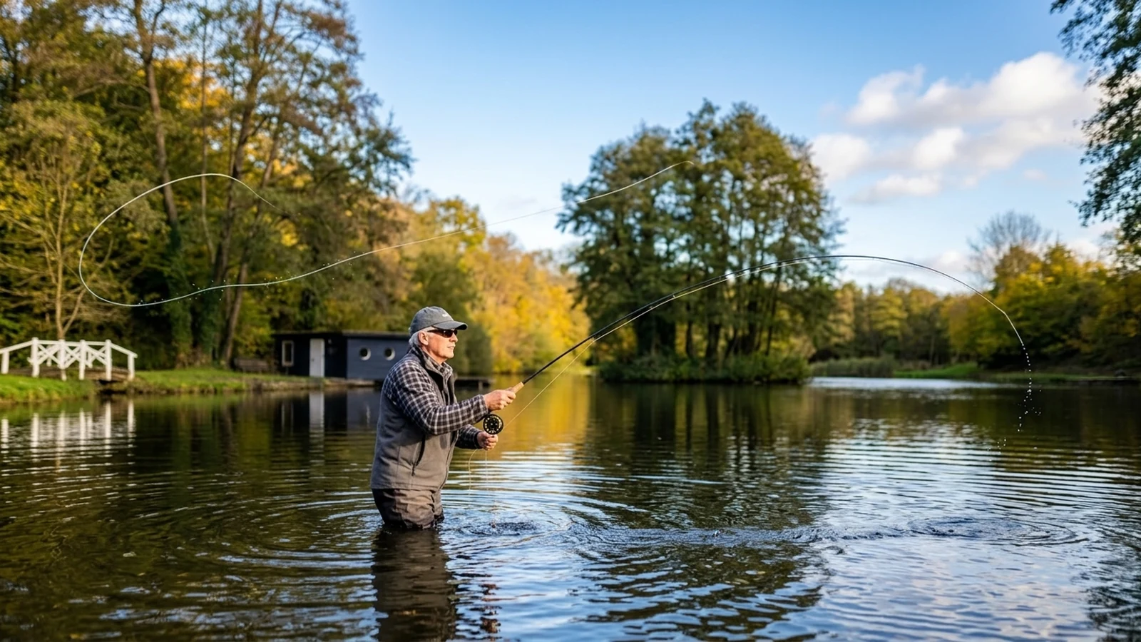 members only fly fishing environment with spacious private water